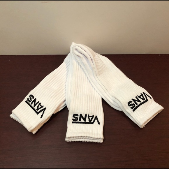 Vans Crew Socks, White, 3 Pair - Picture 6 of 8